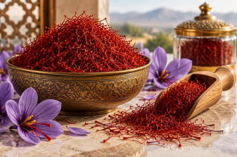 زعفران ایرانی اصل با کیفیت بالا و عطر دلپذیر
